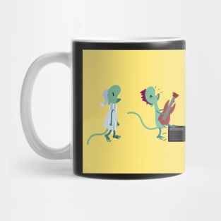 Lizard Character Board Selection: sleepy, rocking and hugs Mug